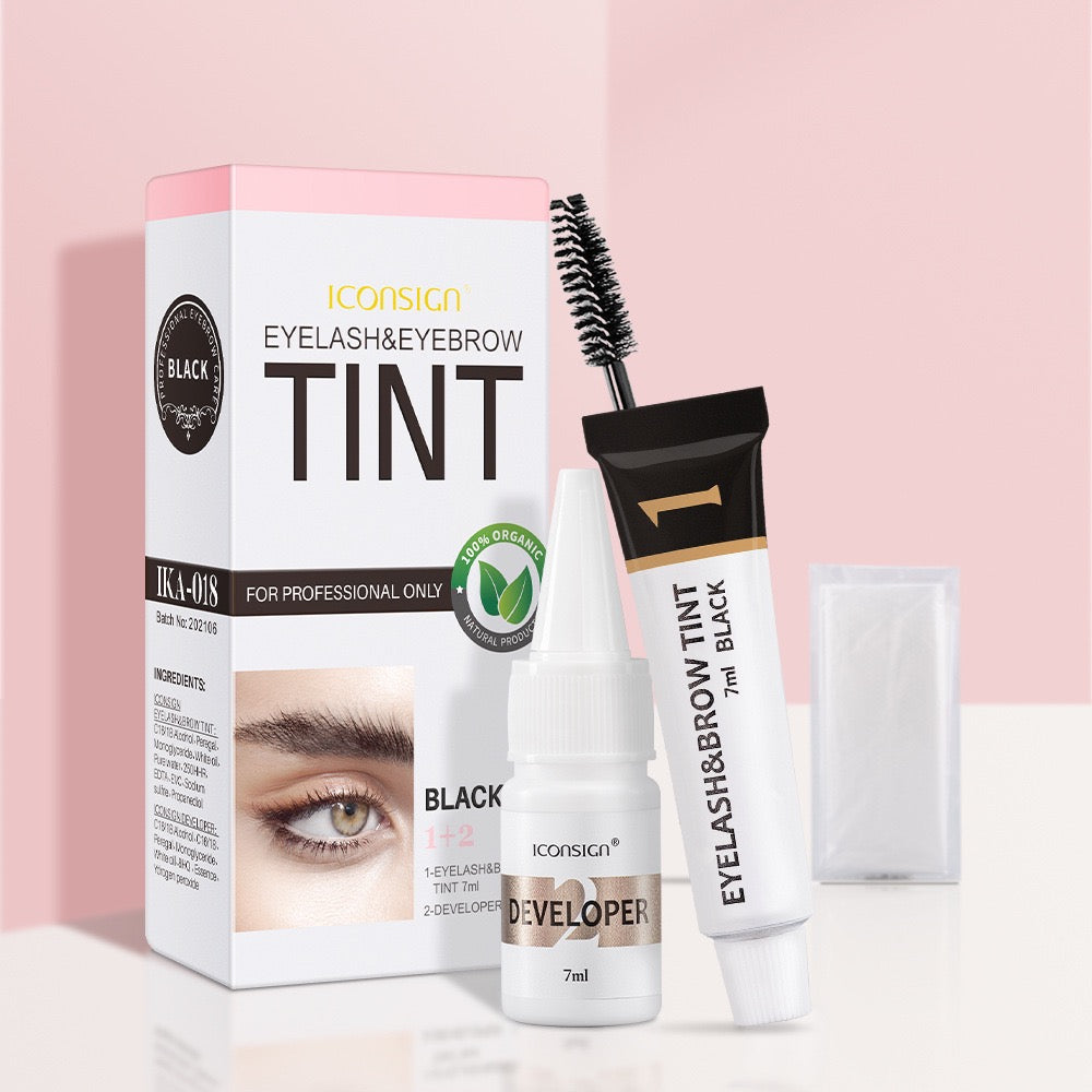 Waterproof Sweat-proof Eyebrow Tint Kit Semi Permanent Brow Tint for Women, Long Last Effect Up to 4 weeks