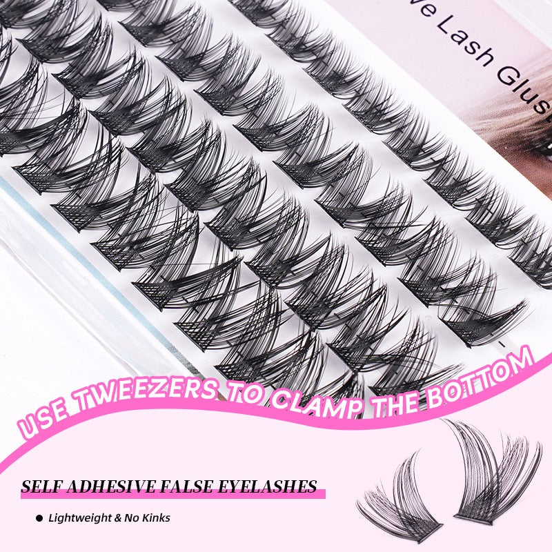 48 Cluster Self-Adhesive False Eyelashes