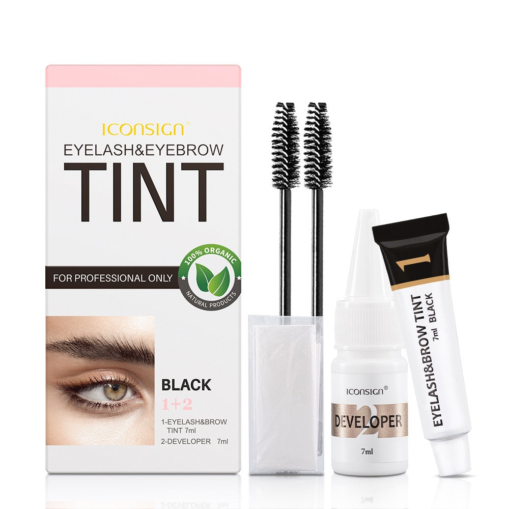 Waterproof Sweat-proof Eyebrow Tint Kit Semi Permanent Brow Tint for Women, Long Last Effect Up to 4 weeks